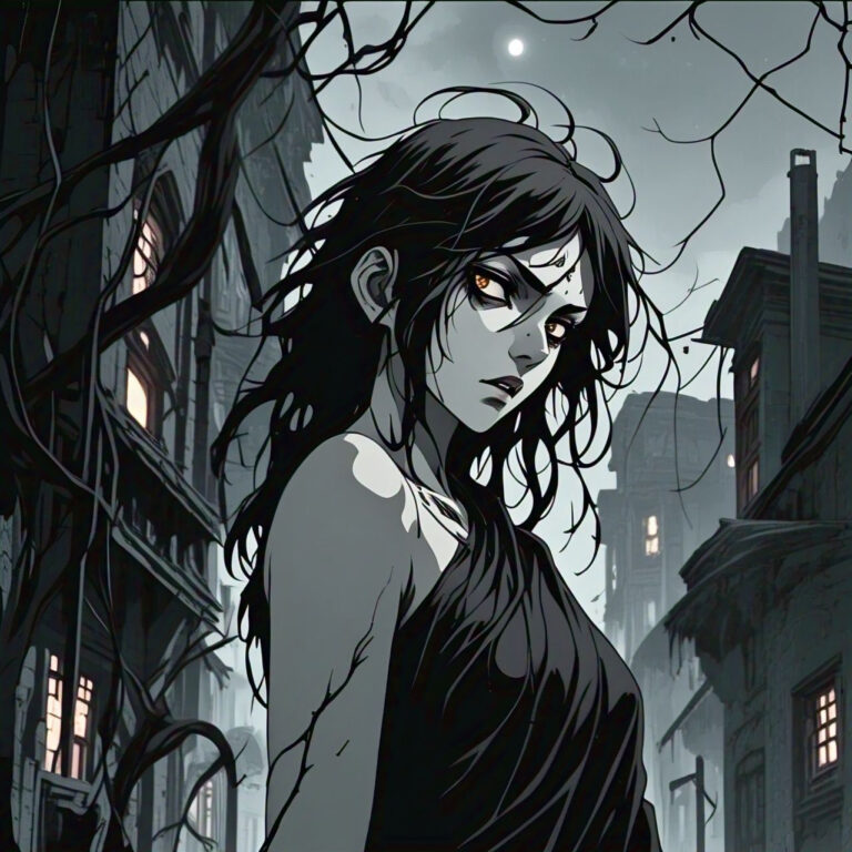 j horror anime style