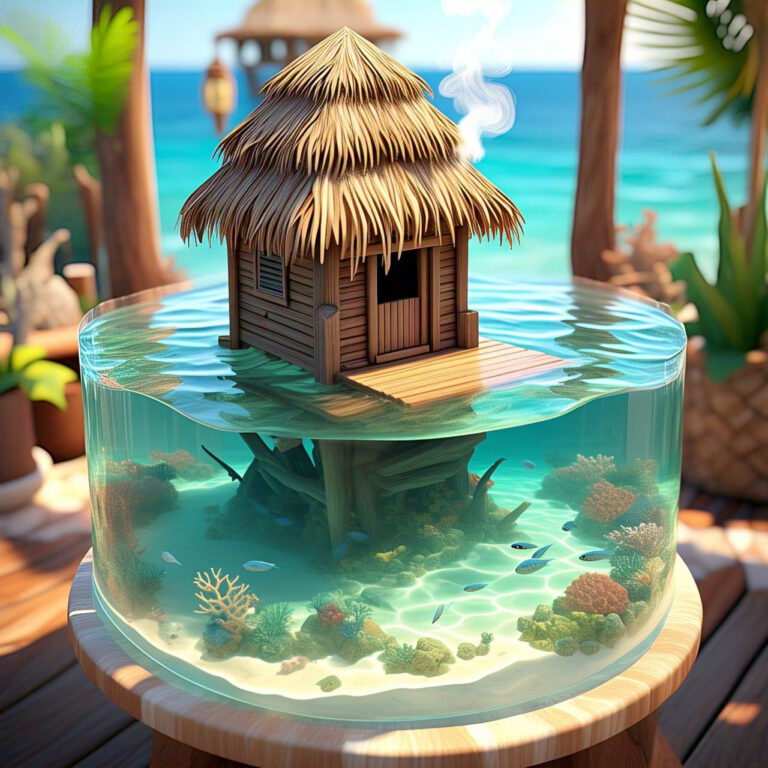Miniature-worlds style ai image